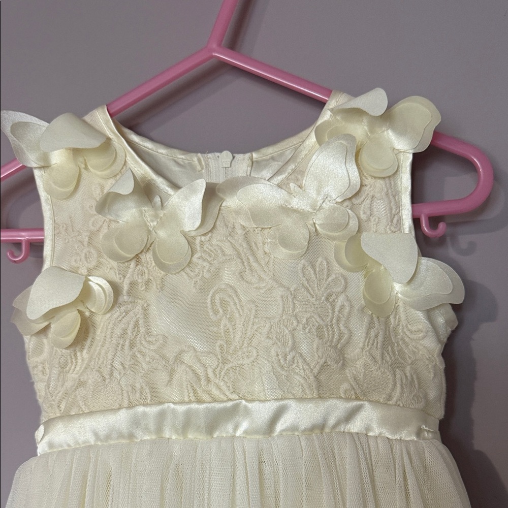Flower girl/formal Popatu Dress with Butterfly Accents - 24 months - Picture 2 of 7